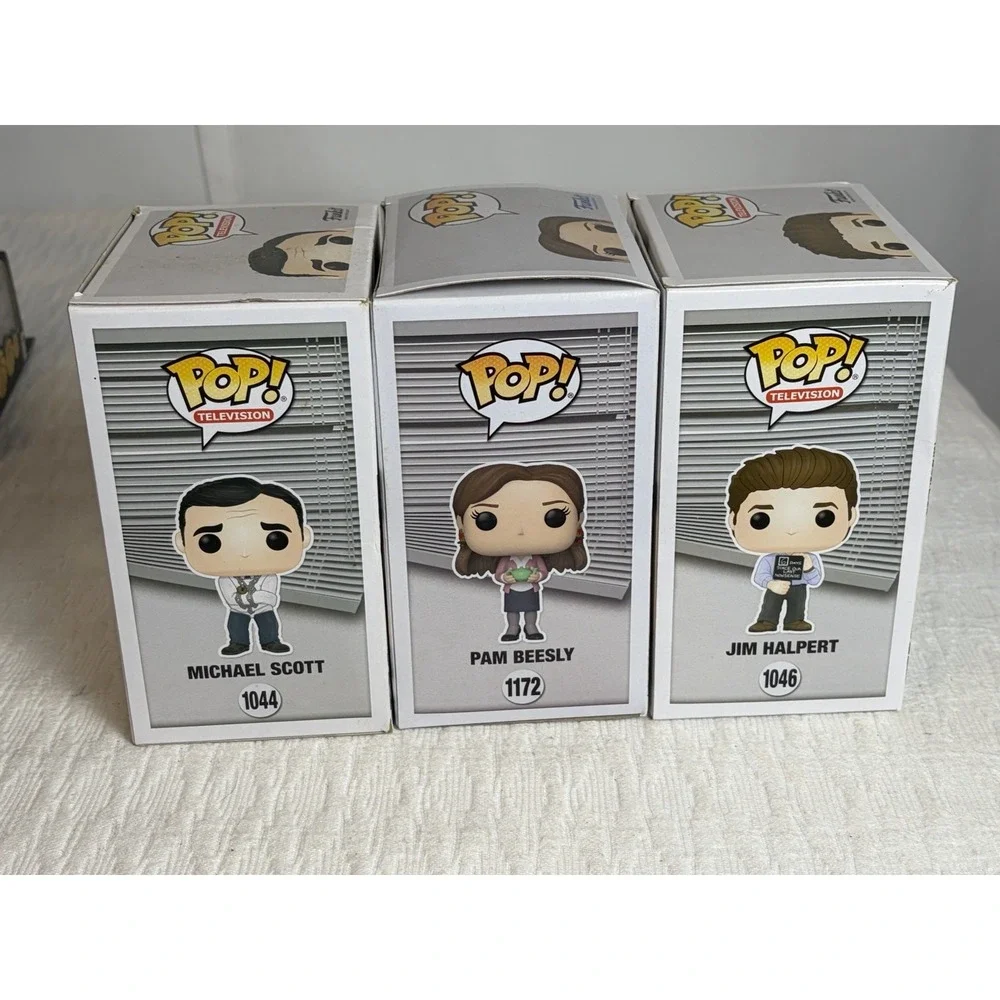 Funko Pop! Television The Office Jim #1046 Michael #1044 Pam #1172 Bundle